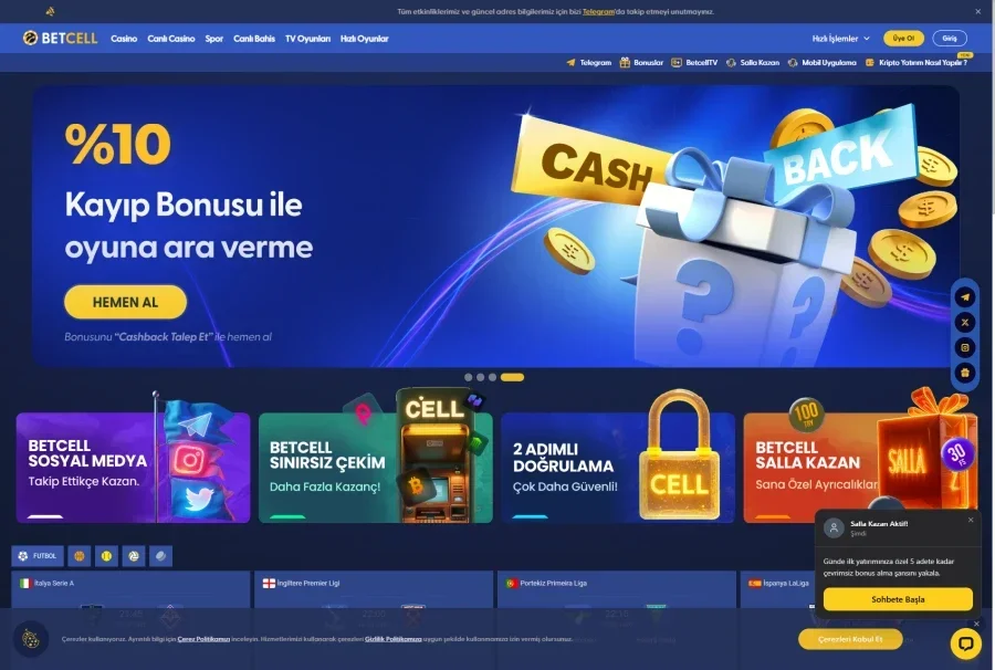 Betcell ekran görüntüsü