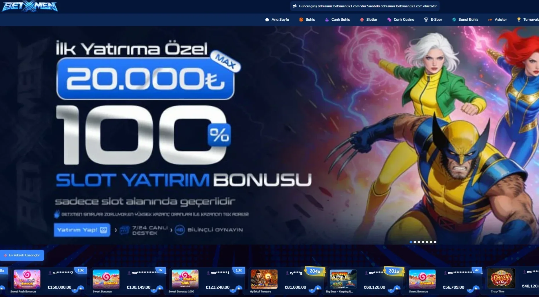 Betxmen ekran görüntüsü