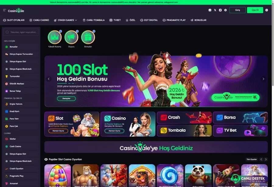 Casinovale ekran görüntüsü