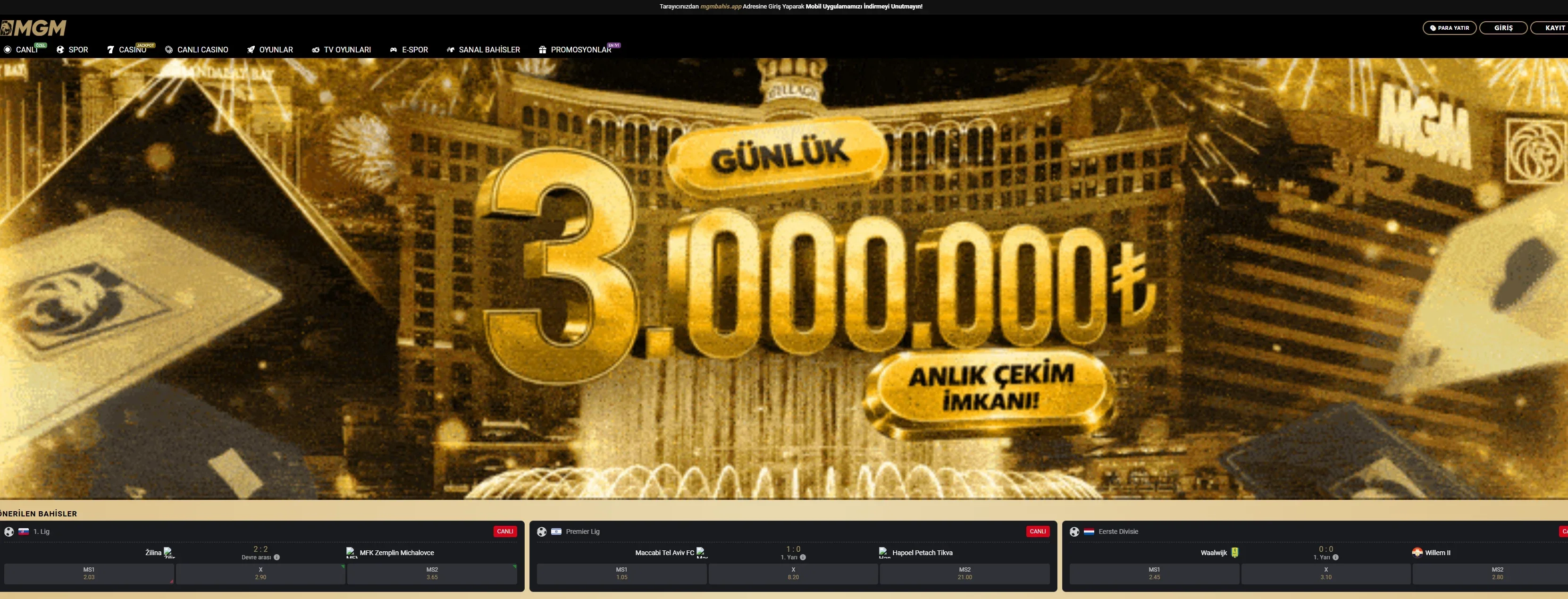 MGM Bahis ekran görüntüsü
