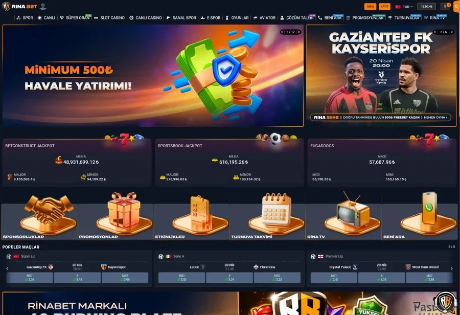 Rinabet ekran görüntüsü