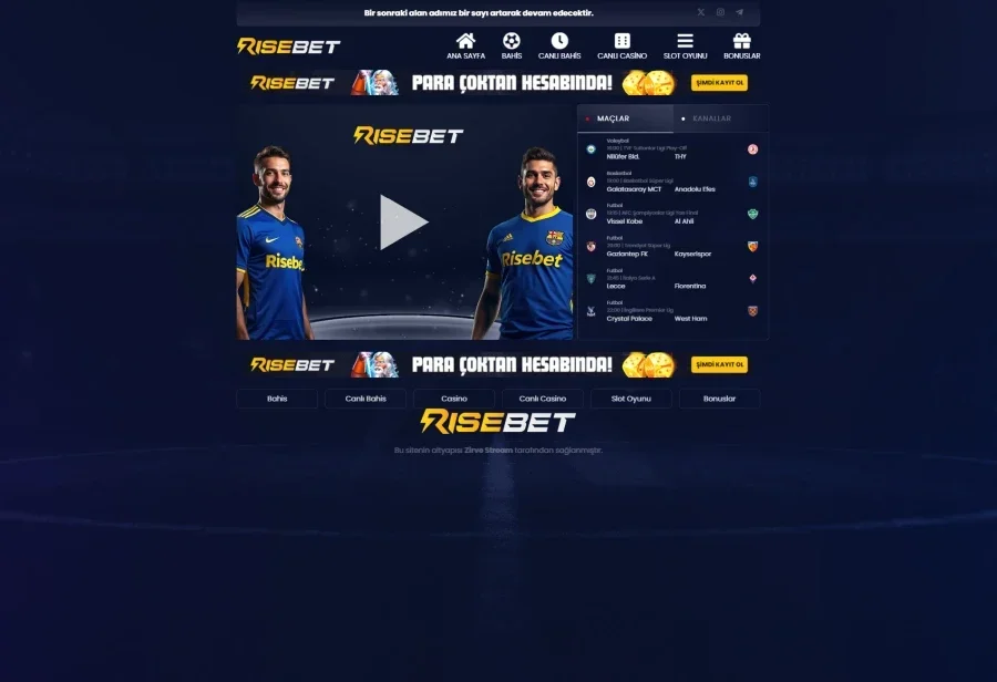 Risebet ekran görüntüsü