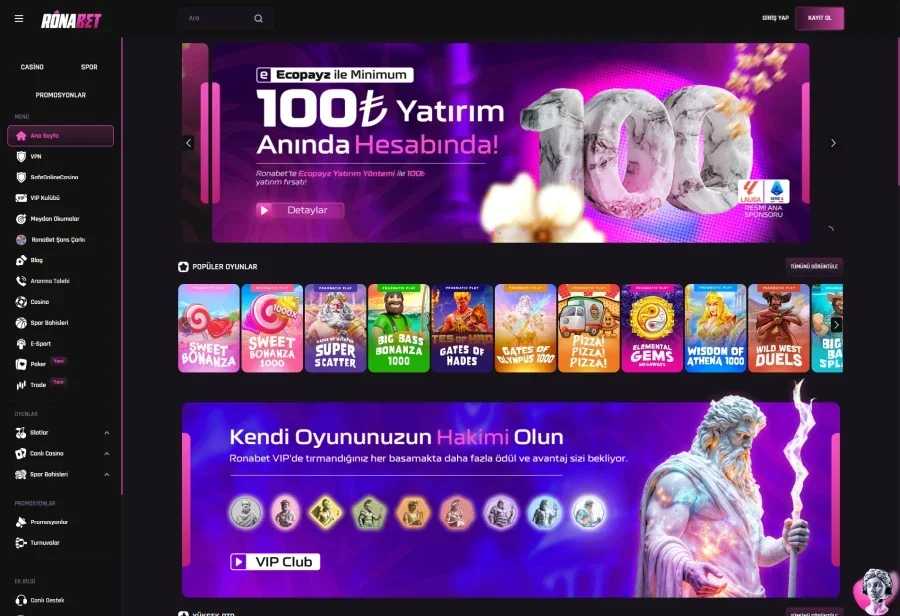 Ronabet ekran görüntüsü