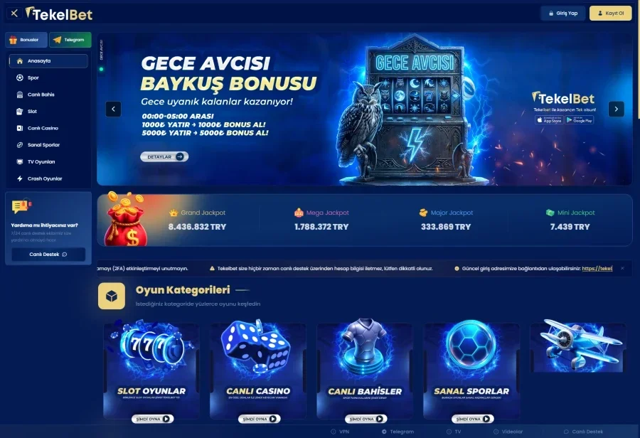 Tekelbet ekran görüntüsü